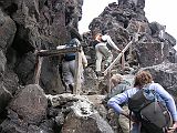 Galapagos 7-1-02 Genovesa Prince Philips Steps Our first stop on Genovesa was a dry landing at a rockfall called El Barranco near the tip of the calderas eastern arm, which makes a natural staircase up the 25m cliff. It is usually referred to as Prince Philips Steps, named after his Royal Highness Prince Philip who visited the island in the 1960s.